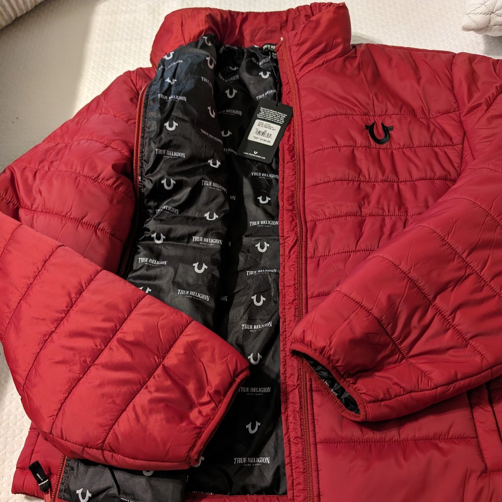 Brand New With Tags True Religion Men's Puffer Jacket